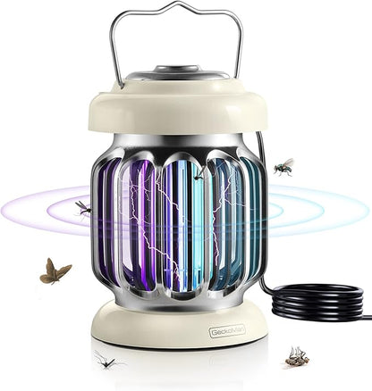 2-Pack Hybrid Spectrum, Waterproof Switch Bug Zapper Outdoor Bug Zapper Indoor Mosquito Repellent Outdoor Patio Mosquito Zapper Electric Fly Zapper Fruit Fly Trap for Indoors Killer