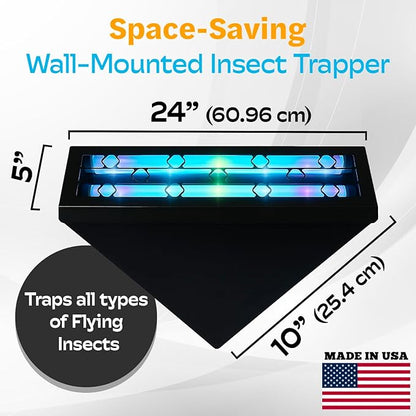 Gardner WS-95 Indoor Fly Trap with Proprietary LED, Decorative Wall Sconce Fly Light -40,000 Hour Rated Bulb, No Zap and Smell, Built to Last for Restaurants and Cafes, Made in USA for Commercial Use
