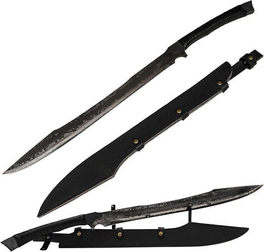 High Manganese Steel Blade Machete for Cutting Trees Heavy Duty Full Tang Outdoor Survival Hunting Tactical Sword