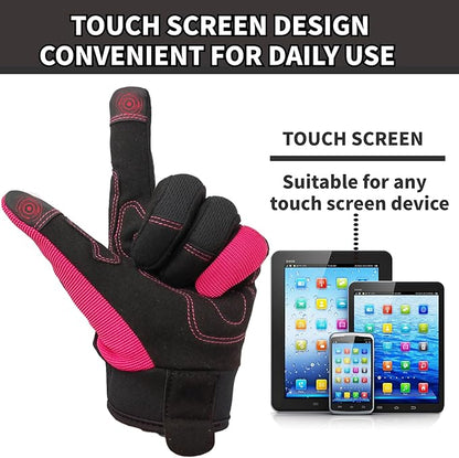 Thorn Proof&Puncture Resistant Gardening Gloves with Grip,Garden Glove for Women, Leather Yard Work Gifts