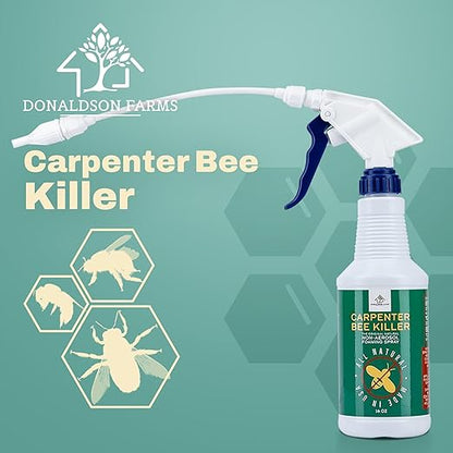 All-Natural Foaming Bee Spray Killer Outdoor - Carpenter Insect Bee Spray Killer - Reliable Defense for All Kinds of Insects, 16 oz