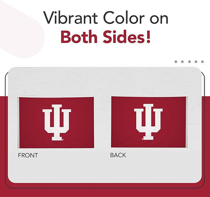 Indiana Hoosiers College Sports Printed Flag - NCAA Licensed - Nylon - School Banner (Red) (5' x 8')