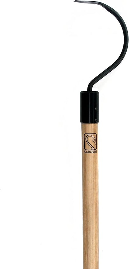 CobraHead® Long Handle Weeder & Cultivator Garden Tool - Forged Steel Blade - Natural 54-Inch Hardwood Handle - Ergonomically Designed for Digging, Edging & Planting - Perfect for Big Gardening Jobs