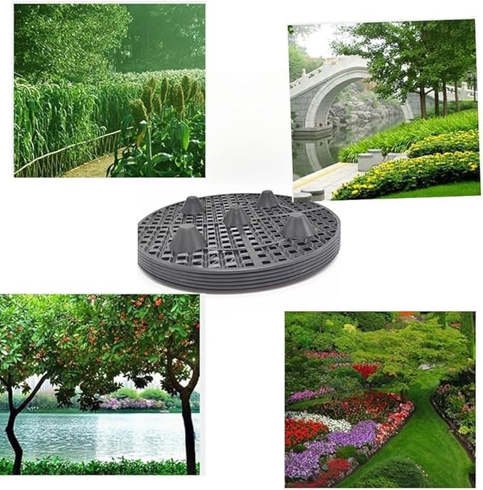 8PCs Plant Risers for Pots Indoor, Plant Stands, Pack Plant Elevator for Prevent Rot and Damage on Patio Deck, 11.8 inch Big Heavy Duty Plastic Plant Stands (8Pcs)