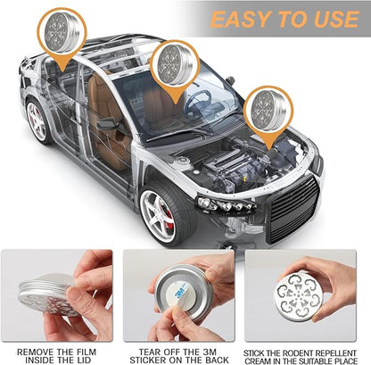 4 Pack Mouse Repellent,Rodent Repellent for Car Engines,Humane Mouse Traps for Car,House,Home,Indoor