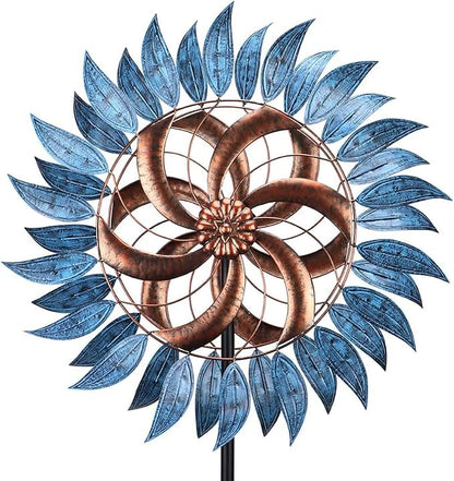 MUMTOP Wind Spinners Outdoor Metal 6.5 FT Large Two-Way Wind Sculptures for Patio Yard and Garden Decor