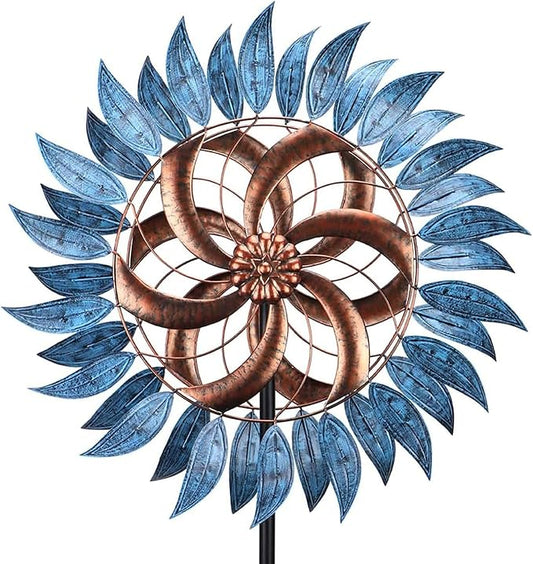 MUMTOP Wind Spinners Outdoor Metal 6.5 FT Large Two-Way Wind Sculptures for Patio Yard and Garden Decor