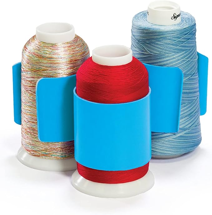 Grace Start-Right Quilt Clips | Rail Quilt Clips | Fabric Management for Rolling Rail Frame or Hand Quilting (Blue 1.5" Diameter)