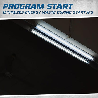 OHLECTRIC Replacement for Keystone KTEB-228HE-UV-PS-SL 2 Lamp T5 Electronic Fluorescent Ballast - Multi-Voltage 120-277V with Program Start - High Power Factor | UL Listed