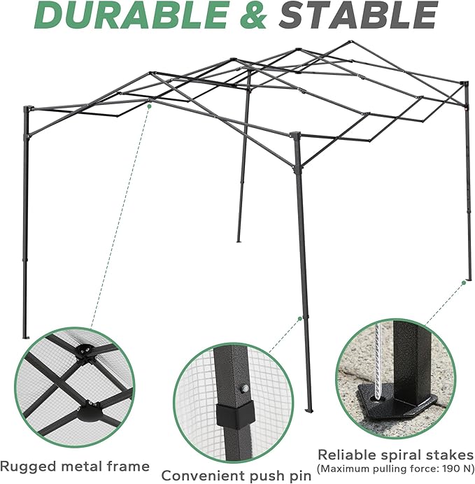 11'x 8.5'x 7.4' Walk-in Greenhouse for Outside & Indoor with 2 Roll-up Zipper Doors, 4 Ventilated Mesh Windows, Patio Plant Gardening Greenhouse for Backyard