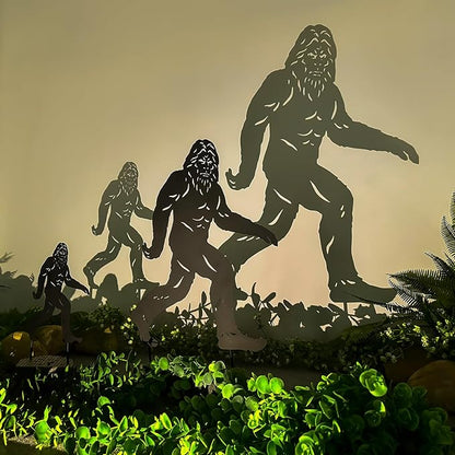 15.8 inch Bigfoot Metal Outdoor Decor Big Foot Sasquatch Gifts for Men/Women Bigfoot Silhouette Statues for Yard Art, Patio, Lawn, Forests, Garden Decor, Yard Display, Garden Decorations