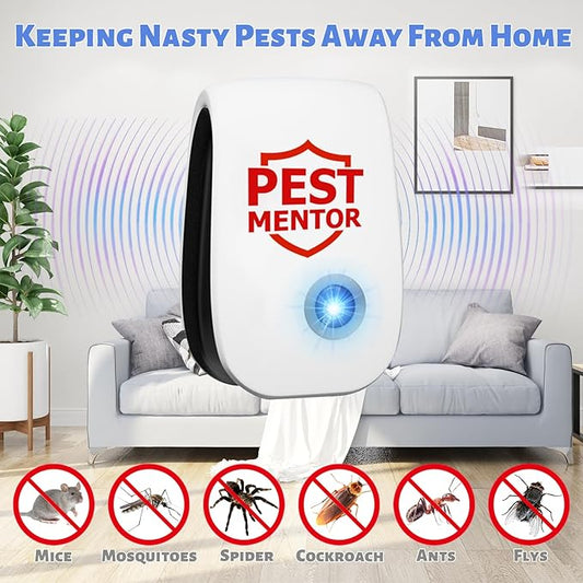 Ultrasonic Pest Repellent 10 Packs, Indoor Pest Control Repeller Plug in,Mouse Rodent Repellent for Ant Rodent Roach Mouse Mosquito Bugs Spider Insect Deterrent,3 Mode Switching