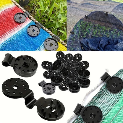 20 Pieces Shade Cloth Clips,Black,Sunshade Cloth, Bird Proof Net, Garden Netting, Greenhouse Nets,Woven Net Heavy Duty Lock Grip, Detachable and Reusable