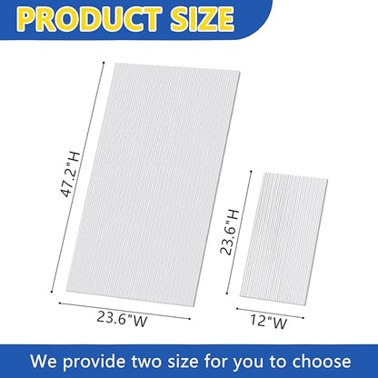 Polycarbonate Greenhouse Panels, Twin-Wall Polycarbonate Sheet, Clear Panels for Greenhouse,Outdoor Garden, Plant Stand Roof (47.2''H x 23.6''W x 0.32" T, 14)