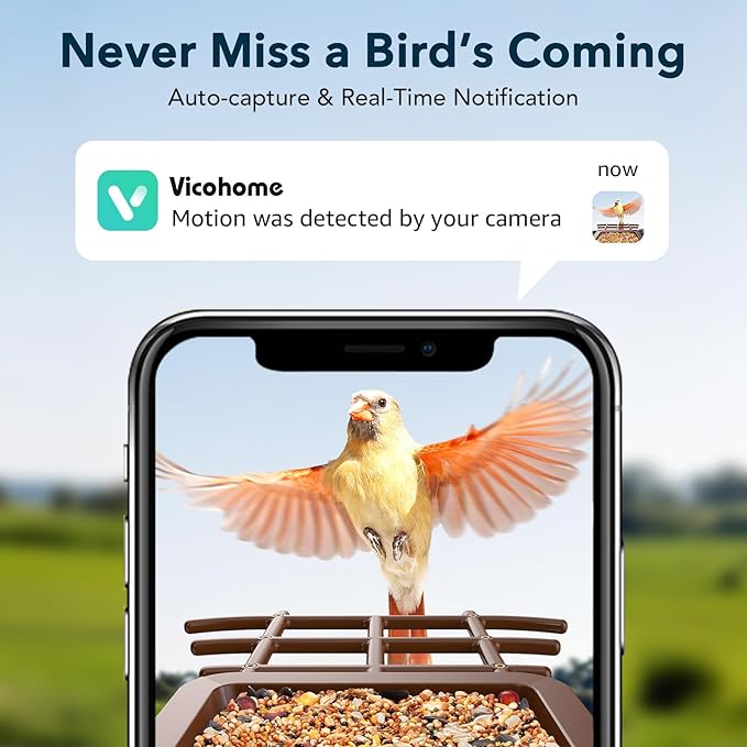 PeckCam® Bird Feeder with Camera Solar Powered, AI Identify & Auto Capture, 2K HD Live Video Smart Bird Feeder Camera Instant Notifications in Backyard, Gift for Bird Lovers