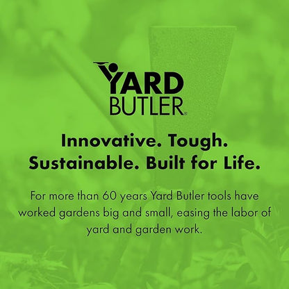 Yard Butler Terra Garden Hand Tools - Weeding Hand Tiller Tool for Efficient Gardening - Weed Remover Tool for Lawn & Garden Care - Durable Gardening Accessory, Tiller