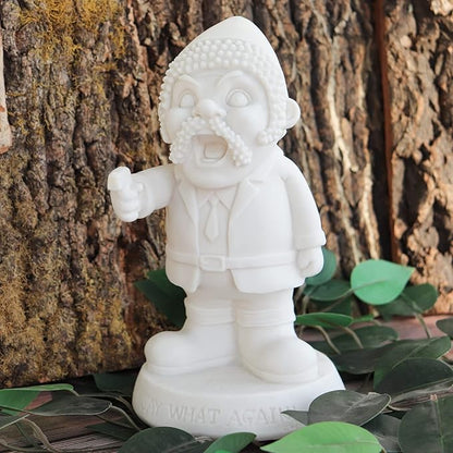 Unpainted Military Garden Gnomes, Say What Again! Funny War Gnome, DIY Paint Your Own Funny Army Gnomes, Resin Soldier Statue, Dwarf Gangster Statue, Statue for Indoor Outdoor Lawn Yard Decorations