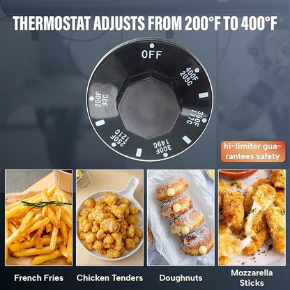 WESTLAKE Commercial Gas Deep Fryer, Stainless Steel Free Standing Floor Frye with Baskets 4 Tube 120000 BTU 50LB for Restaurants