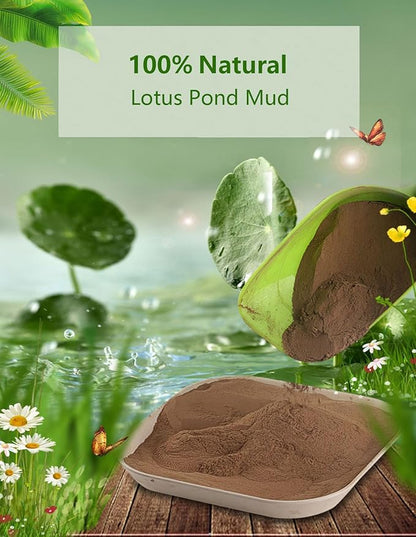 Natural Lotus Pond Mud for Bonsai Lotus Flower Planting, Garden Nutrient Soil Using for Water Lily and Water Plant, Pond Potting Media for Aquatic Plant (1BAG)