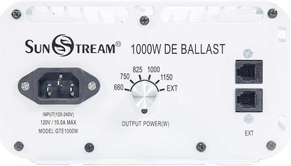 SunStream 1000 Watt HPS Light Dimmable Electronic Grow Light Ballast Controller Port for Indoor Plant