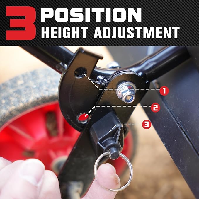 MZK 16-Inch 13.5-Amp Corded Electric Tiller/Cultivator, 8-inch tillling Depth with Adjustable Wheels, Foldable Electric Rototiller for Lawn/Yard/Garden Soil Digging,TC16A08