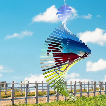 Horse Wind Spinners for Yard and Garden,Creates a Galloping Horse Effect,15In 3D Outdoor&Indoor Hanging Kinetic Yard Art Decor Wind Sculpture,Horse Gift for Women/Mother/Father/Men/Unisex