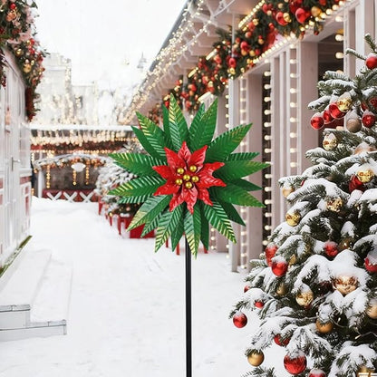 Wind Spinners Outdoor,Kinetic Wind Sculptures & Spinner 57.9 Inches Metal Windmill Christmas Outdoor Decor for Patio,Lawn & Garden