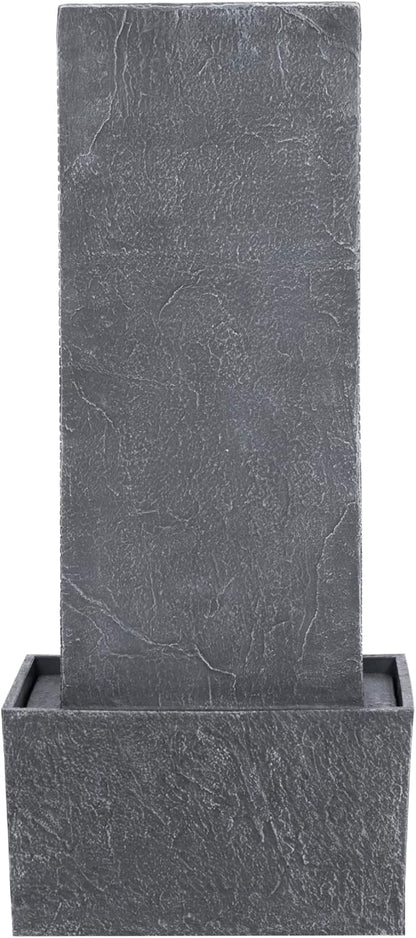Teamson Home Demeter 29 inch Outdoor Water Fountain with LED Lights