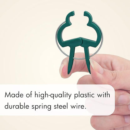 Gardzen 48 Pcs Garden Plant Clips, Plant Support Clips for Securing Stems, Flowers or Climbing Vines to Tomato Cages, Trellis