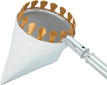 Fruit Picker Tool with 6-Part Extension Pole and Cloth Bag for Gentle Fruit Catching（8FT）