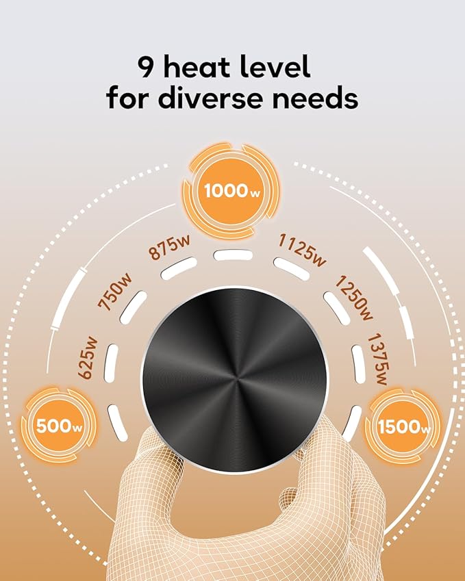 Patio Heater for Outdoor Use, 32.1" Electric Space Heater Indoor, Portable Infrared Heater with 60-Degree Oscillation, Timer, Remote, for Patio, Gazebo, Black