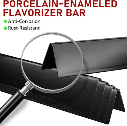 GasSaf 21.5 Flavorizer Bar, 27 Grill Burner for Weber Spirit 200, E-210, S-200, S-210, E-210NG (Side Control), Spirit 500, Genesis Silver A, Grill Insert Replacement Parts for Weber 7534 7535 7507