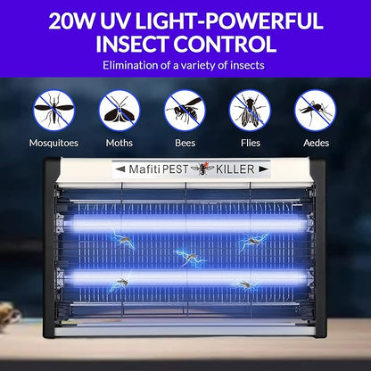 mafiti Bug Zapper Fly Traps Indoor Hanging Electric Mosquito Killer 3500V Gnats Fruit Trap for Home Restaurants Kitchen Garden Black