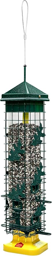 Squirrel Solution200 Squirrel-proof Bird Feeder w/6 Feeding Ports, 3.4-pound Seed Capacity, Free Seed Funnel