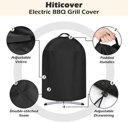 Grill Cover for Charbroil Patio Bistro Electric Grill Without Side Shelves, Waterproof BBQ Griddle Cover for Char Broil Model 20602109