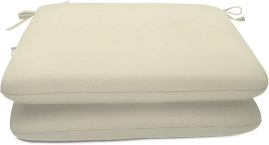 Sunbrella Patio Cushions - (2 Pack) - 20" W x 20" L x 2.5" T, Outdoor Chair Cushion with Comfort, Style & Durability Designed for Outdoor Living - Made in The USA