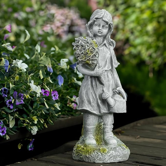 12.5” Solar Angel Fairy Night Garden Light Statue, Outdoor Lawn Decor, LED Yard Art, Patio Accent, Landscape Path Light, Waterproof, Unique Gift, Solar Powered Statue, Enchanting Sculpture
