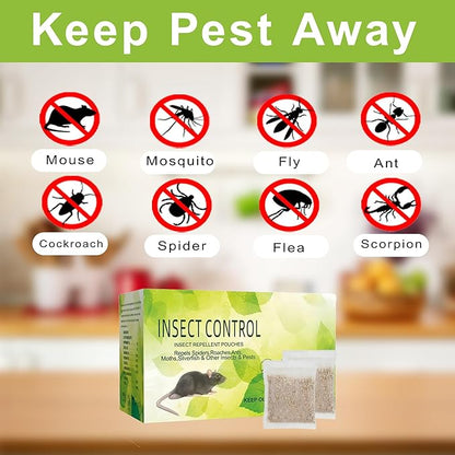 Mouse Repellent Pouches, 12 Pack Rodent Repellent, Natural Peppermint Oil Squirrel, Rat & Mole Deterrent for Indoor/Outdoor Use, Effective for Home, Car, RV, Garage, Garden, Basement