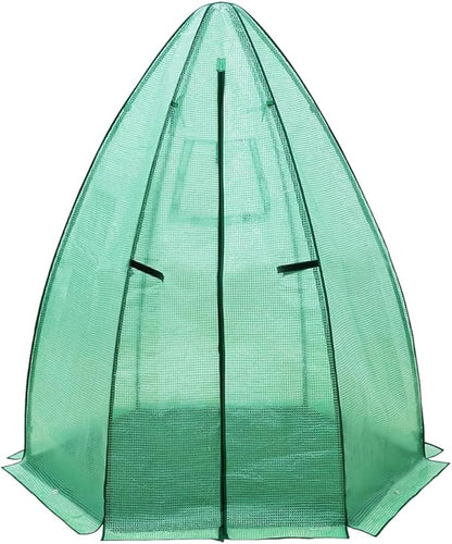 Greenhouse for Outsides, 54”x 54”x 71” Heavy Duty Green House Tent with Durable PE Cover, Garden Plant Protector with Zippered Door Mesh Window for Vegetables Flowers Fruits Herbs,Green