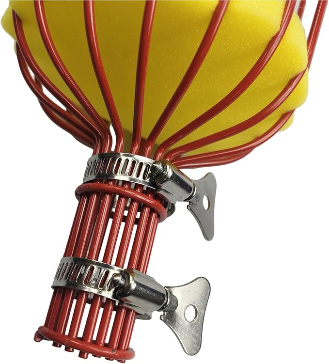Stainless Steel Fruit Picker Basket Tool for Apple, Cherry, Berry, Orange, Blueberry, Mango, Avocado, Lemon, Peach Harvesting (Only Head)