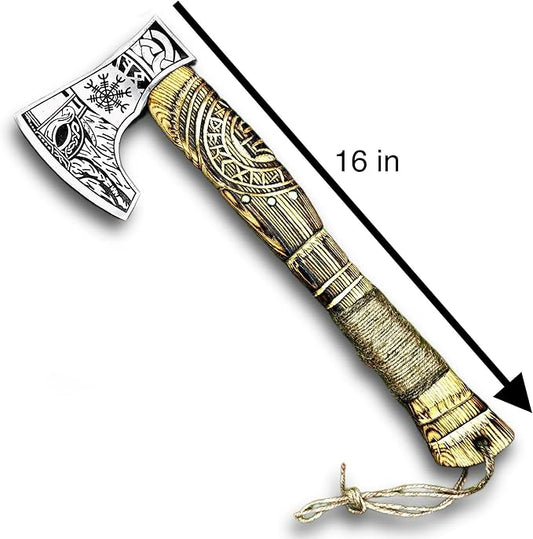 Poshland Custom Handmade Axe/Leather Cover - Vertical Carry, Multipurpsoe Tool