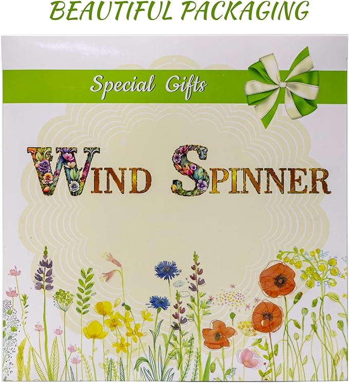 3D Butterfly Wind Spinner for Outdoor Decor, 12 Inch Stainless Steel Metal Wind Sculpture, Weatherproof Garden Art for Yard, Patio, Unique Moving Spinner for Bird Lovers