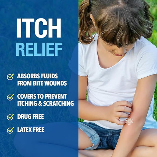 Cutter Bug Bite Patches Itch Relief Hydrocolloid Patches for Kids & Adults, Absorbs Fluids, Helps Heal, Prevents Scratching, Mosquito Itch Relief, Hydrocortisone & Suction Tool Alternative, 153 Count