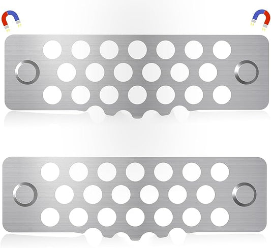 Rear Grease Gate for Blackstone Griddle,Blocks Food from Falling into Rear Grease Trap & Compatible with All Blackstone Griddle Accessories (2Pack)