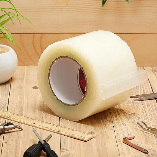 Tondiamo Greenhouse Repair Tape 4 Inch x 144 Feet Plastic Film Repair Tape Clear Film Repair Tape for Garden Greenhouse Tents Sheeting Coverings Sealing Patching Extra Strong Permanent Repair