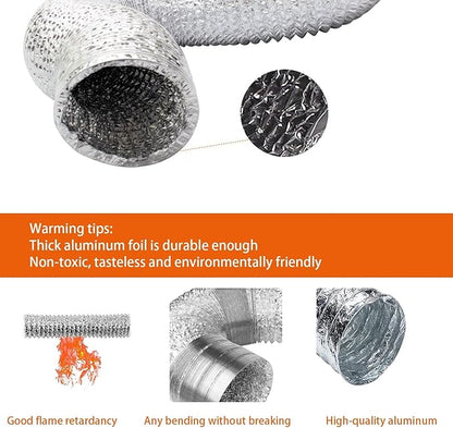 SunStream 4" Grow Tent Ventilation Kit, 203 CFM Inline Fan, Carbon Filter, 25ft Ducting Ventilation System for 2x2/3x3 Grow Tents Indoor Gardening, Hydroponics