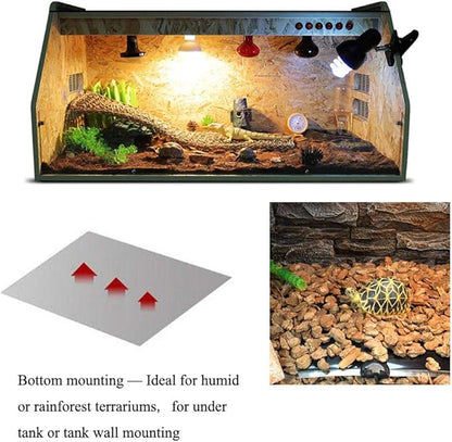 KABASI Reptile Heating Pad, 14W 11x11 inch Waterproof Reptile Heat Pad Under Tank Terrarium with Temperature Control, Safety Adjustable Reptile Heat Mat for Turtle, Tortoise, Snakes, Lizard, Gecko