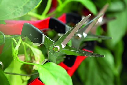 Felco F321 Pruning Snips – 7" Swiss-Made Garden Clippers with Curved Blade & Rounded Tip | Pruning Shears for Gardening | Garden Snips and Pruners with Carbon Steel Blade, Sap Groove
