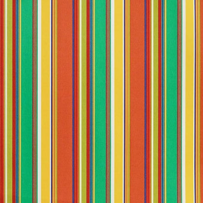 RSH DECOR: 6-Pack Pillow Set | All-Weather Spun Fabric | Water & Fade-Resistant | 17" Square, 20" x 12" Lumbar, 20" x 6" Neck Roll | Outdoor Pillows for Patio Furniture | Bright Colorful Stripe