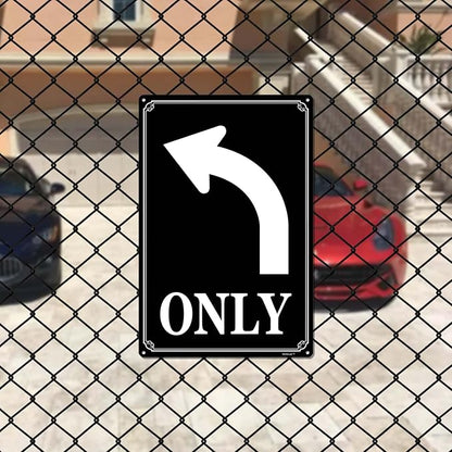 12x16" Right Turn Only Arrow Signs - High-Intensity Aluminum Parking Lot Sign, Weatherproof & Fade-Resistant, Ideal for Outdoor & Indoor Use - Curbside Sign